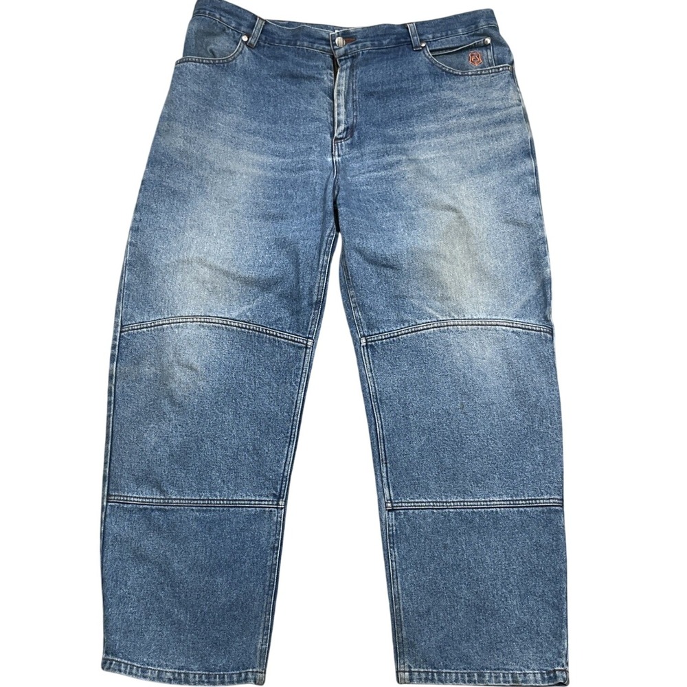 TN Fieldsheer Jeans Men W40 L30 Blue Motorcyle‎ Teramid Relaxed Reinforced Biker